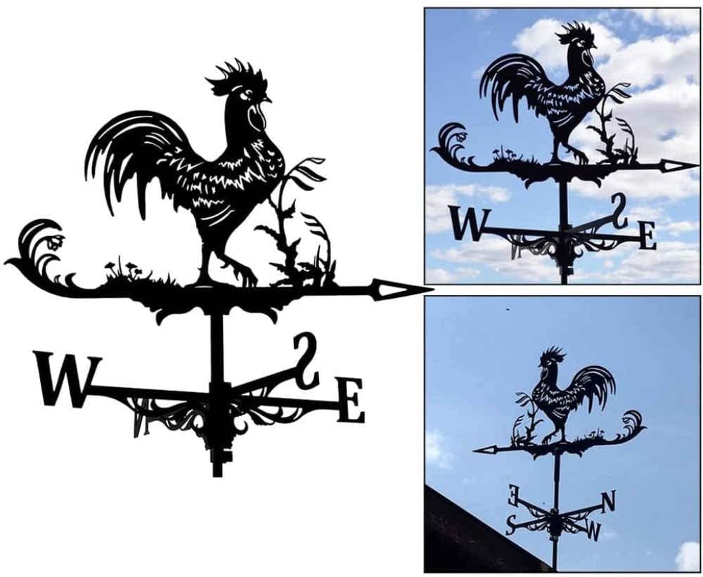 Amazon.co.jp: 風見鶏、金属製風見鶏、回転風見鶏、アイアンアート